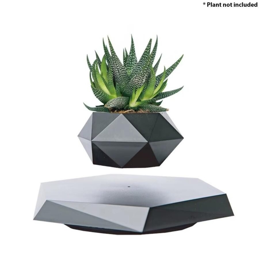 Magnetic Levitation Planter, Floating Geometric Pot